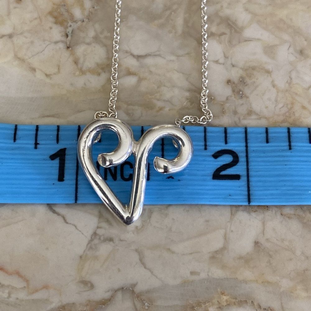 Tiffany & Co. Paloma Picasso Aries Zodiac Sign Necklace 925 Sterling Silver - Picture 7 of 8